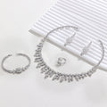 2023 New 4-piece Bride Wedding Jewelry Set Women's Necklace Set Jewelry Elegant Women's Necklace Oxidized Jewelry