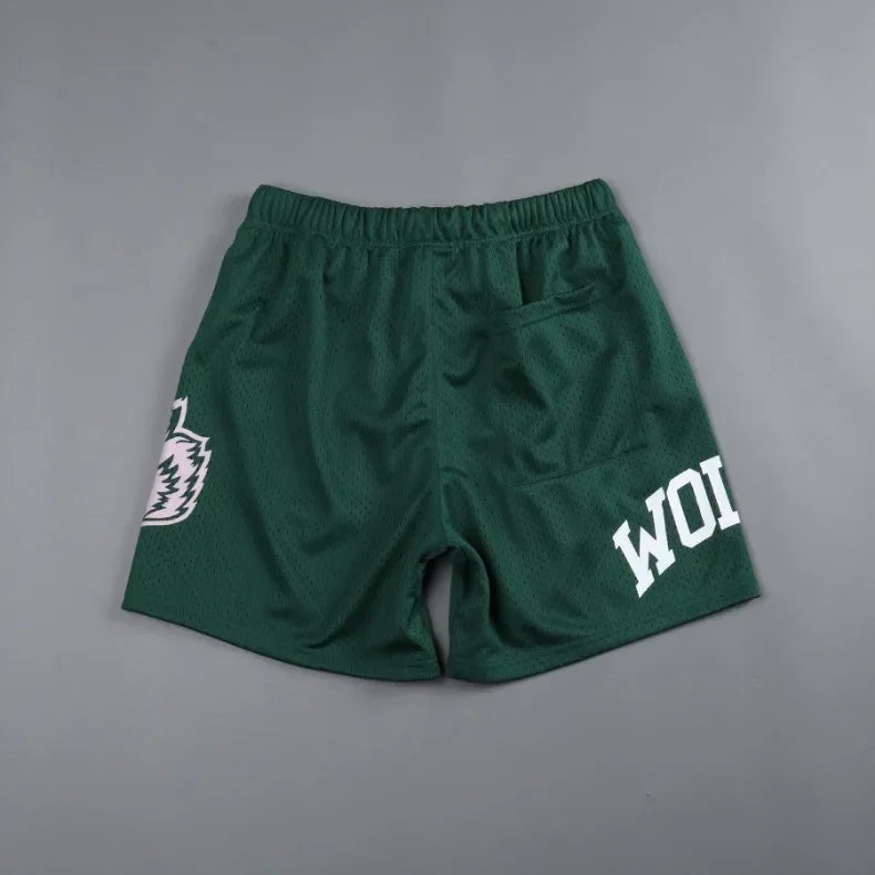 Mens Summer Streetwear Sports Casual Motorcycle Shorts Gym Fitness Mesh Quick Dry Running Beach Basketball Jogger Short Pants