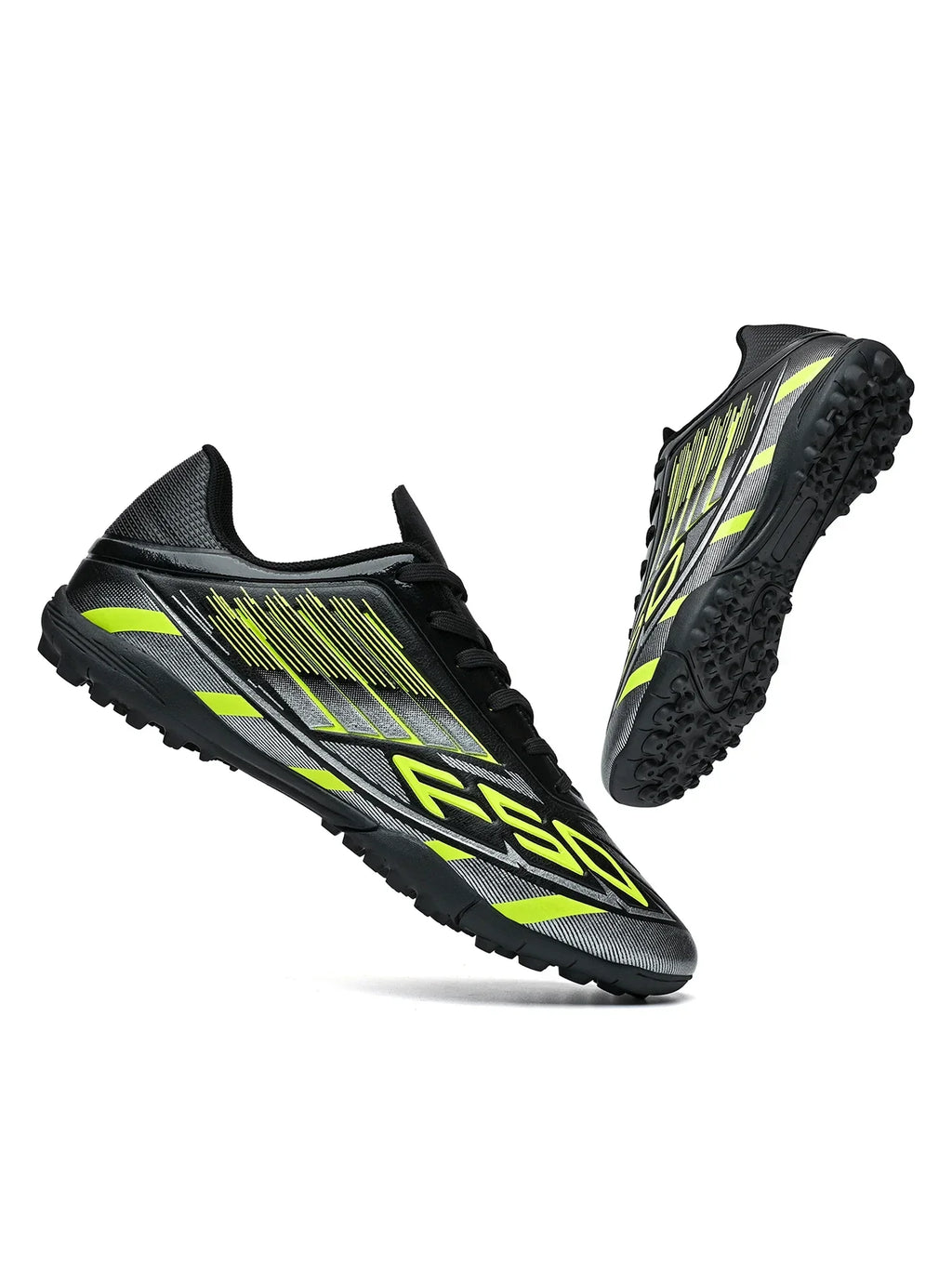 Men Women Kids TF Turf Soccer Cleats Training Wear Non-Slip Wear-Resistant PU Fabric Rubber Sole