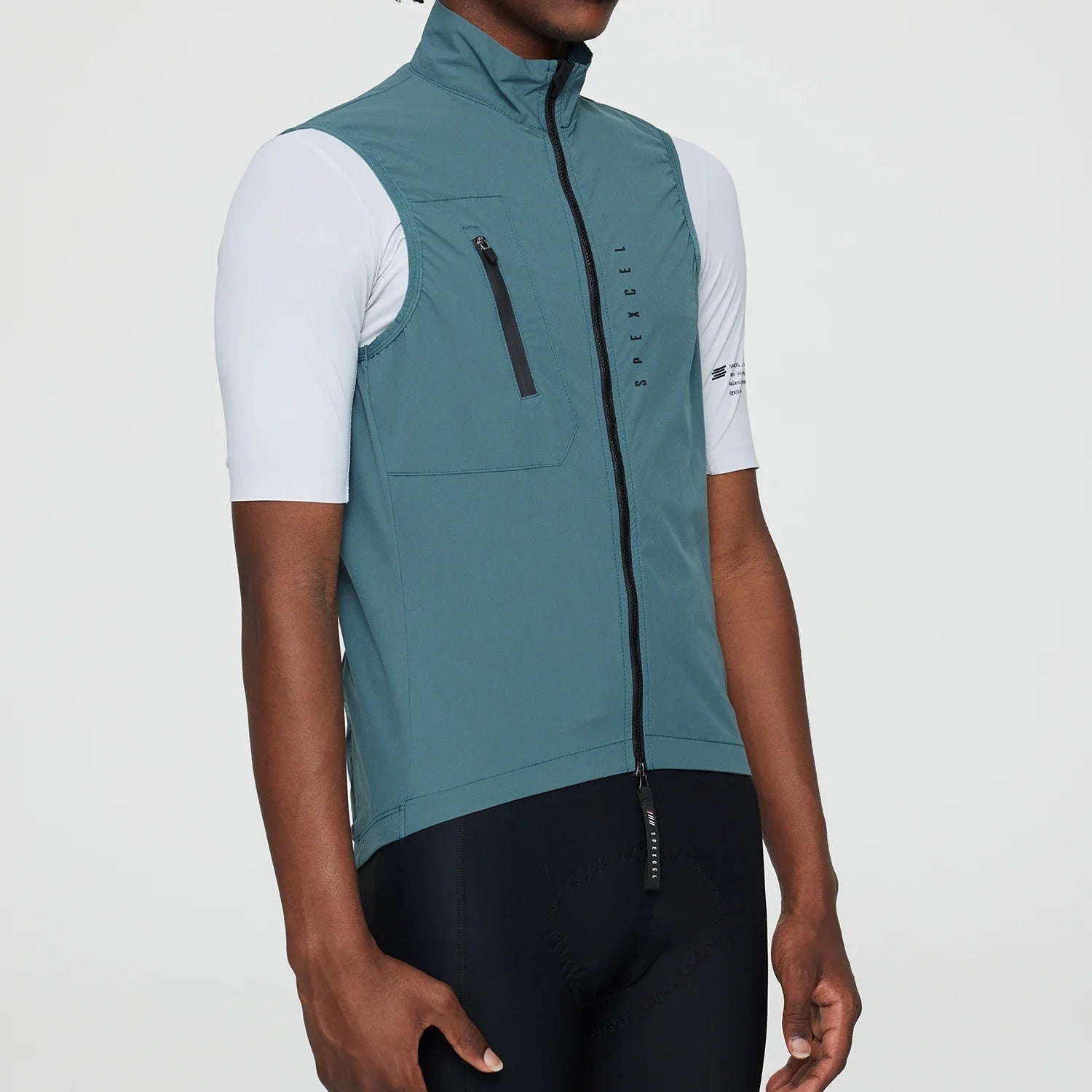 New Classic Lightweight Windproof Vest Men's  Wind Vest New Stretch fabric With Two Way Zipper