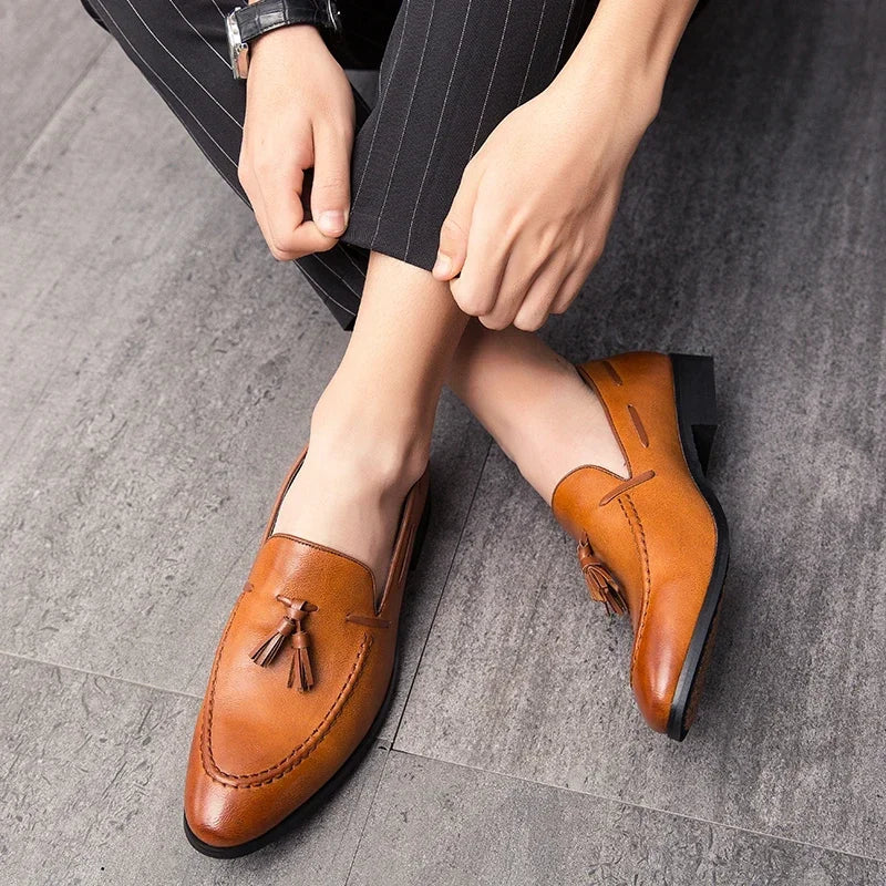 Men's Tassel Loafers Dress Shoes Business Leisure Driving Shoes Summer Outdoor Classic Fashion Famous Brand Luxury