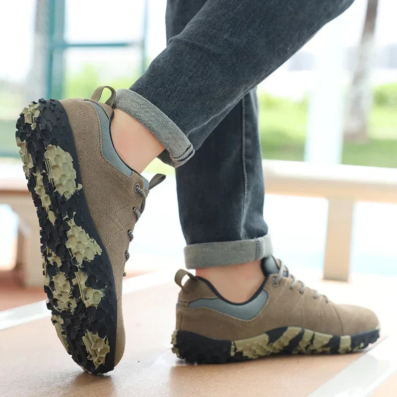 Outdoor Wide Toe Barefoot Men Hiking Shoes Minimalist Walking climbing Shoes Comfort Breathable Zero Soles Man Casual Sneakers