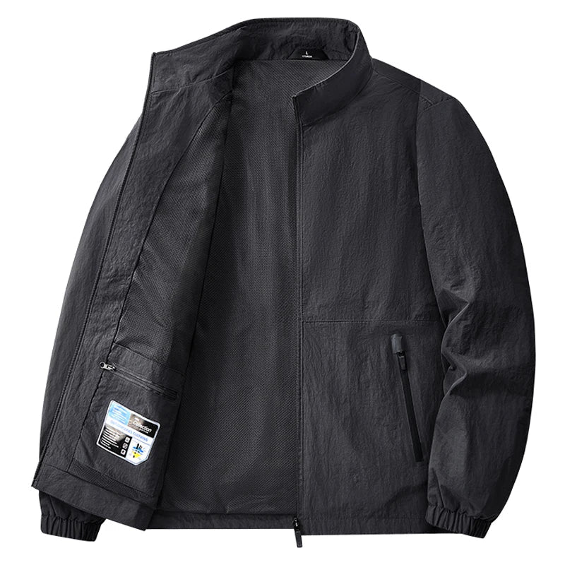 8XL Men Outdoor Jacket Autumn Winter Jacket Hiking Camping Windbreaker Plus Size Spring Oversized Outwear Hooded Coat