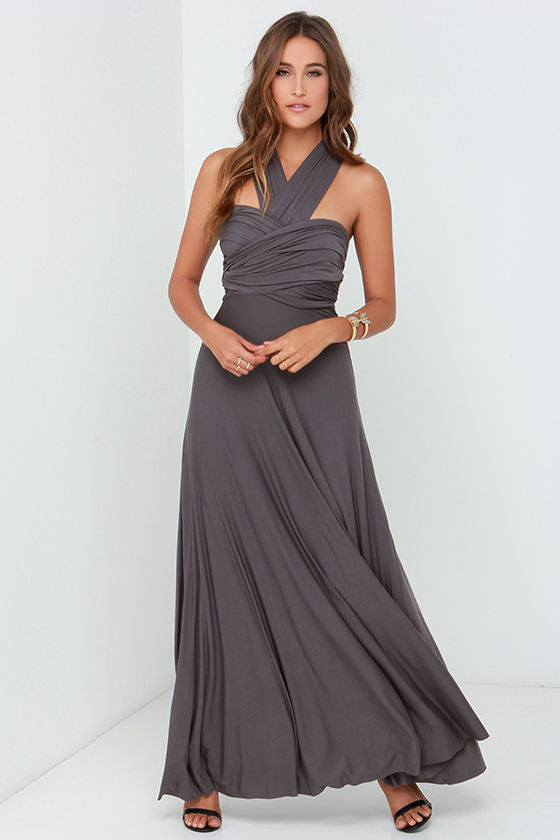 Sexy Women Multiway Wrap Convertible Boho Maxi Club Red Bandage Long Dress Party Bridesmaid Infinity Robe Longue Femme