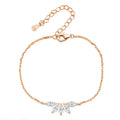 5 Gems 3*6mm Marquise Cut All Moissanite Bracelets for Women Original Luxury Adjustable Chain Real S925 Silver Jewelry