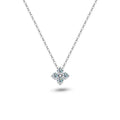 Lucky clove Moissanite Pendant Earrings S925 Sterling Silver Plated 18K Gold 0.4Cttw 4-Stone Diamond Necklace For Women Jewelry