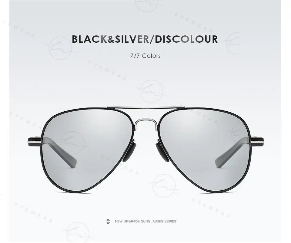 Design Aviation Sunglasses Polarized Man Photochromic UV400 Glasses Woman Anti-glare Driving Goggles zonnebril heren