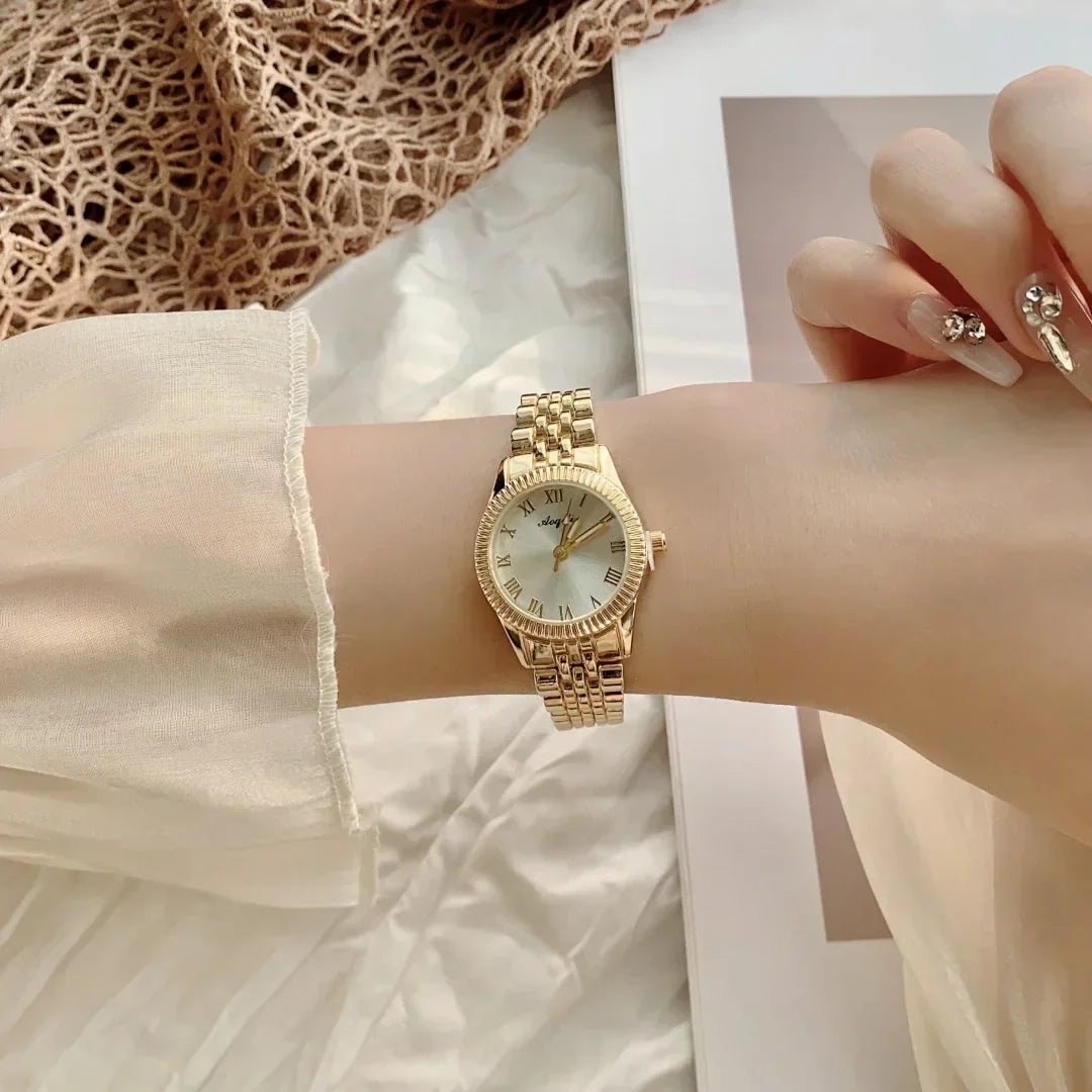 Gold Watch Women Watches Ladies Large dial Steel Women's Bracelet Watches Female Clock Relogio Feminino Montre Femme
