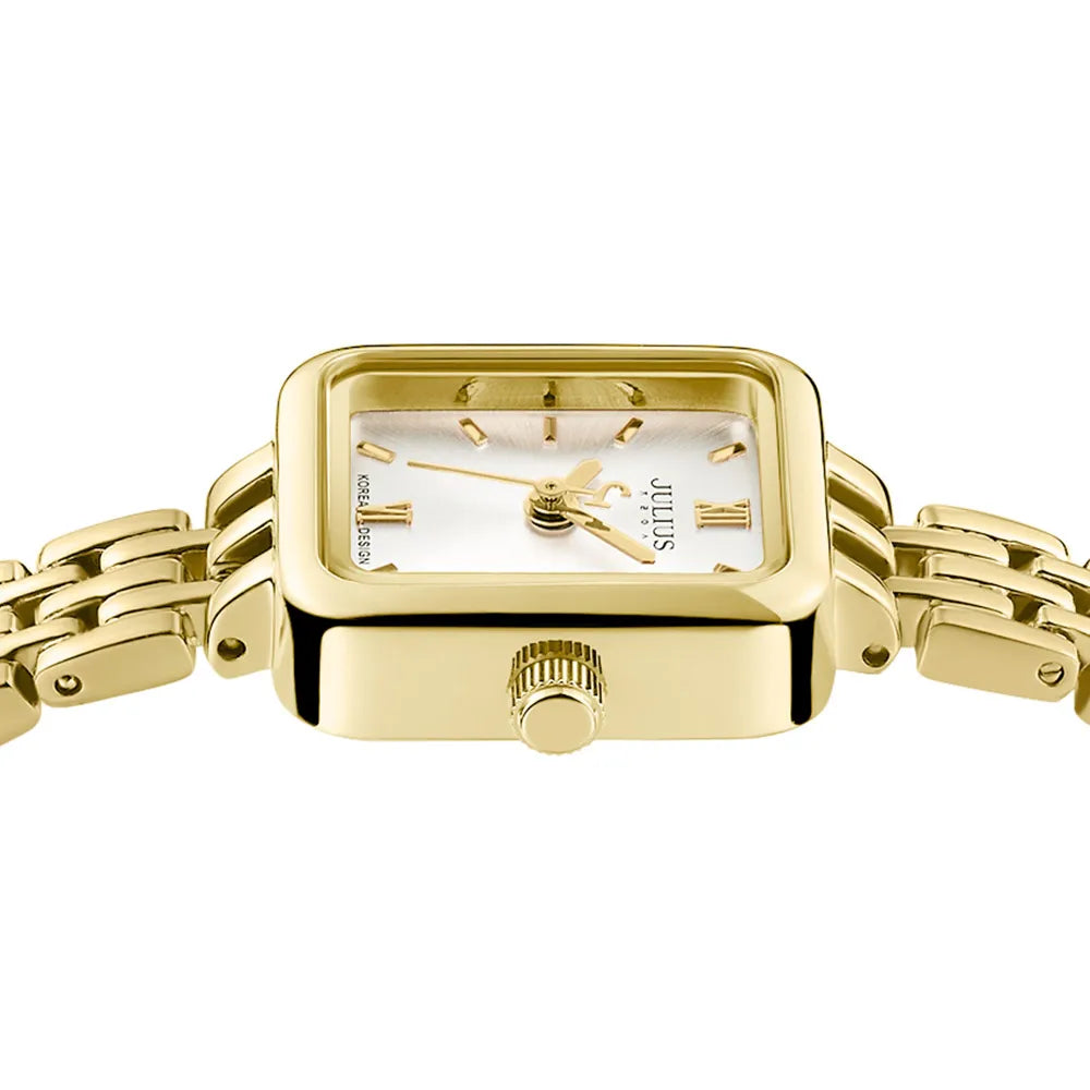 Watch For Women  Women's Stainless Steel Band Luxury Gift Watch Dual-Layer Dial Fashion Montre JA-771