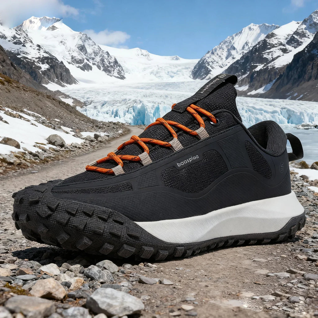 Men Hiking Shoes Casual Lightweight Lace-Up Walking Shoes Male Outdoor Waterproof Camping Resistant Non Slip Sneakers