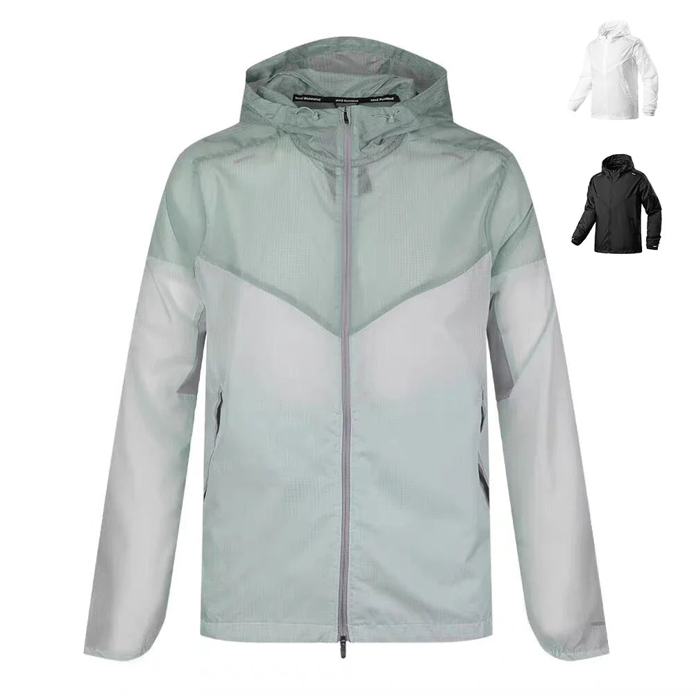 Men Outdoor Windbreaker Tactical Detachable Cap Camping Fishing Coat New plus size Casual Lightweight Jacket