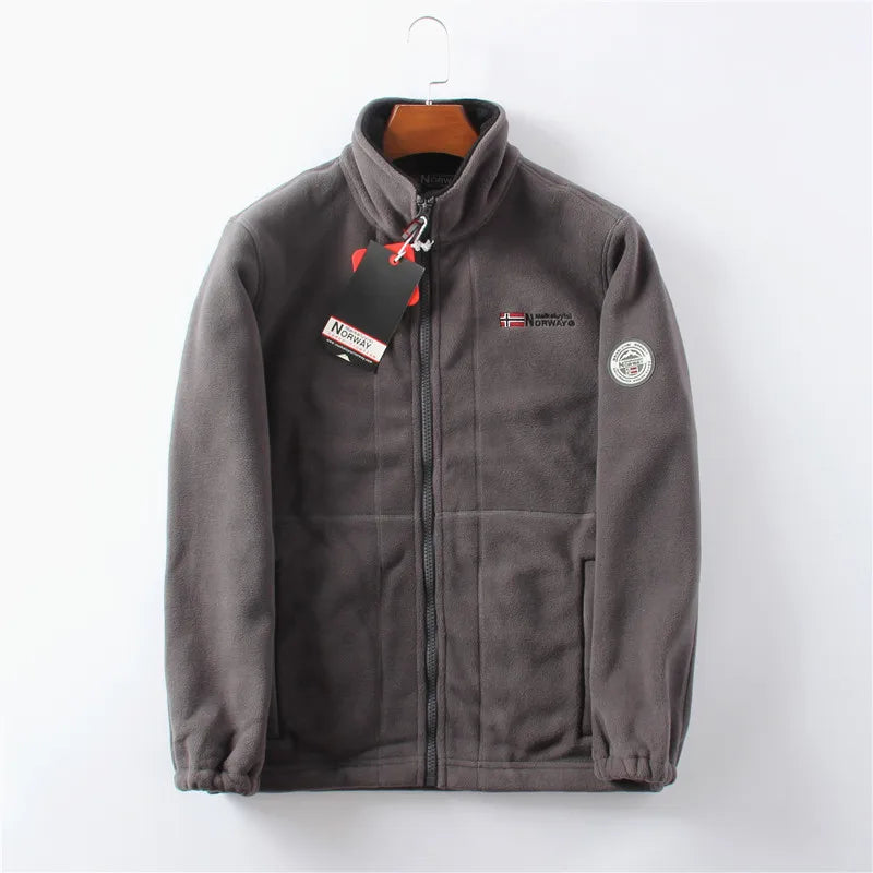Thickened Double - Sided Polar Fleece Jacket for Men | Autumn/Winter Warm Casual Loose Fit Big Size Coat