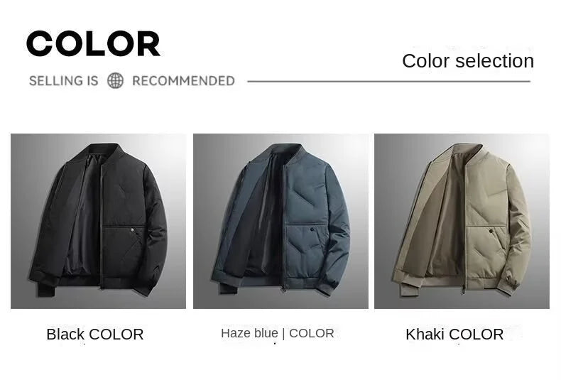 New autumn and winter baseball collar, men's fashionable and versatile cotton jacket, outer warm cotton jacket, baseball jacket,