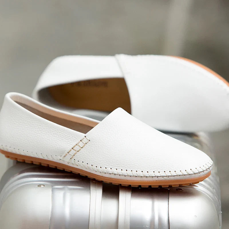Fashion Men's Driving Shoes Leather Slip-on Mocassin Homme Loafers Casual Breathable Soft Comfortable Big Size Zapatillas Hombre