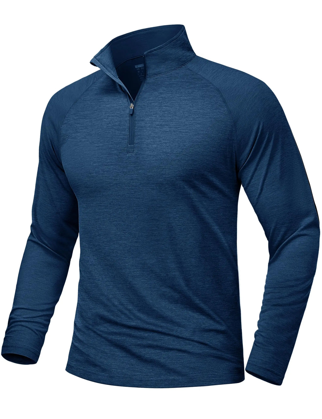 Sun Protection Long Sleeve Shirts Men's 1/4 Zip Up UPF 50+ Rash Guard Lightweight Quick Dry Fishing Running T-Shirts