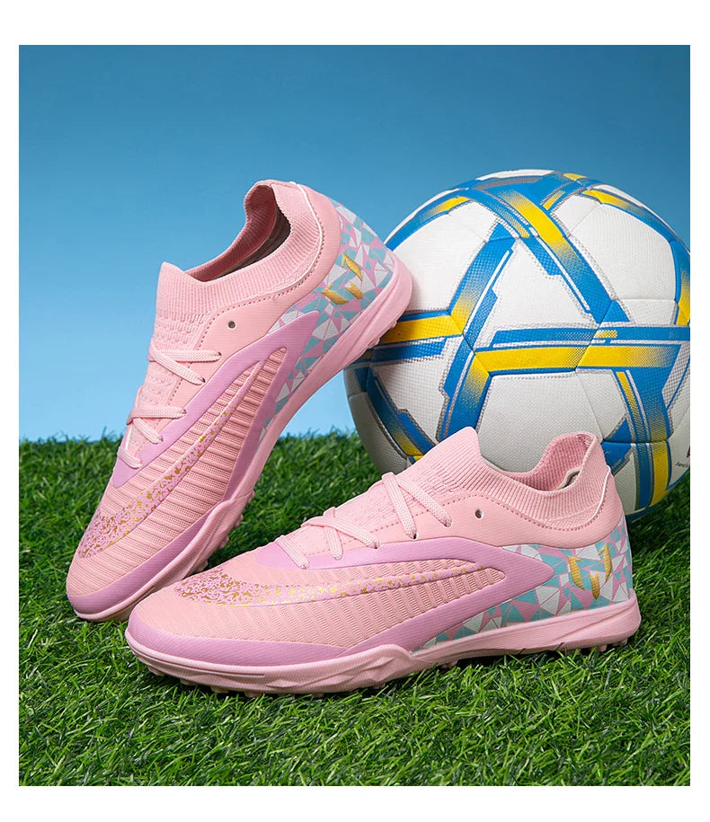 New Kid Match Boys Soccer Shoes Comfortable Outdoor Match Professional Football Boots Sneakers Non-Slip Sports Shoes Unisex