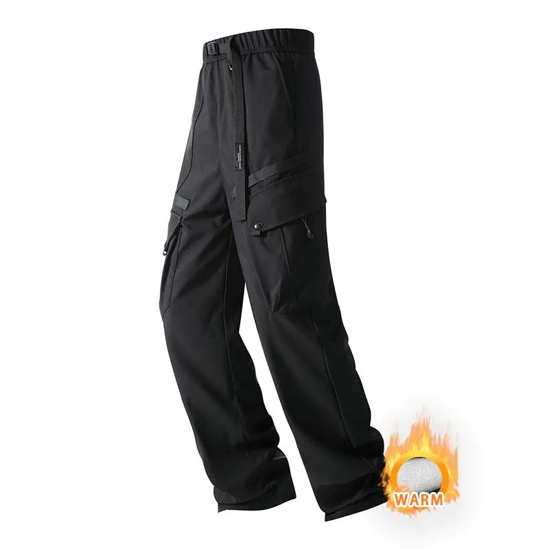 Winter Three-Tn-One Down Hiking Pants Men Windproof Waterproof Antifouling 90 White Duck Down Removable Liner Outdoor Sport Pant
