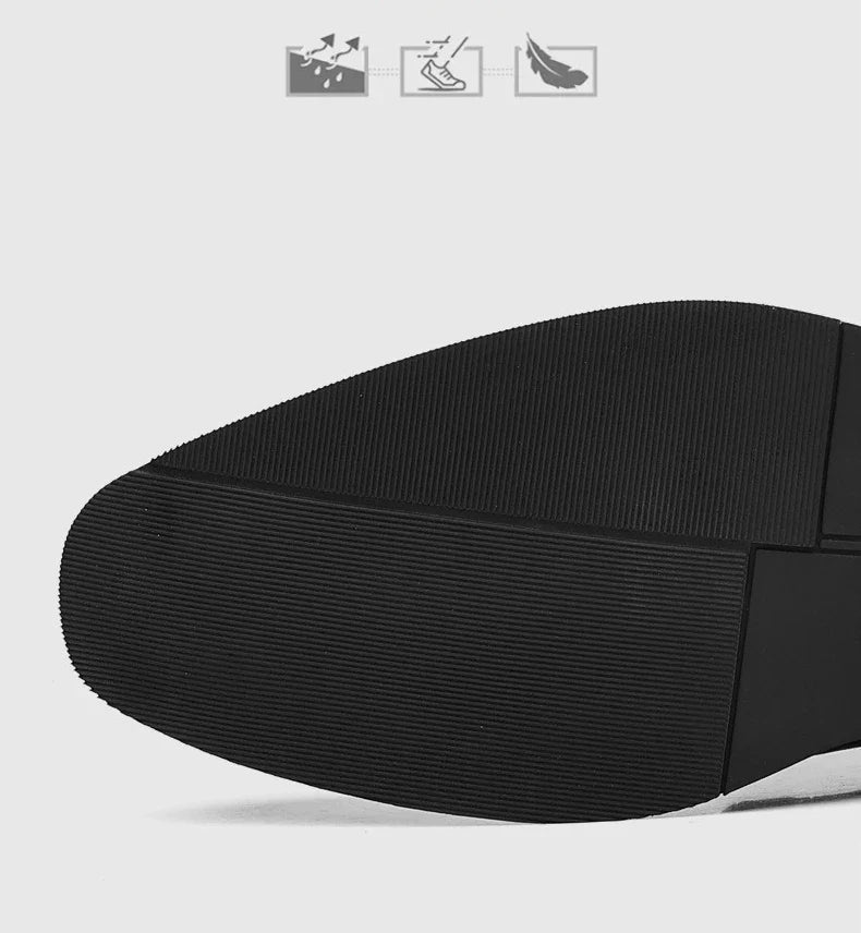 Men's Big Size 39-48 Black Leather Cap-Toe Oxford Shoes New Formal Business Dress Shoes Male Spring Autumn Wedding Shoe for Man