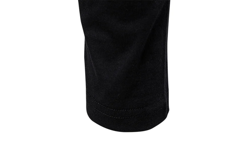 Men's 100% Cotton Henley T-Shirt Long Sleeve Solid Color with Fake Pocket Casual Comfortable Autumn Top
