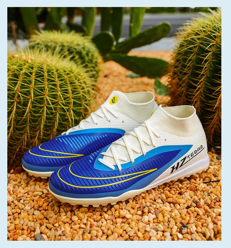 New Men Football Boots Training Breathable Cleats Adult Outdoor Non Slip Match Long Spikes Soccer Shoes Sport Boys Comfortable