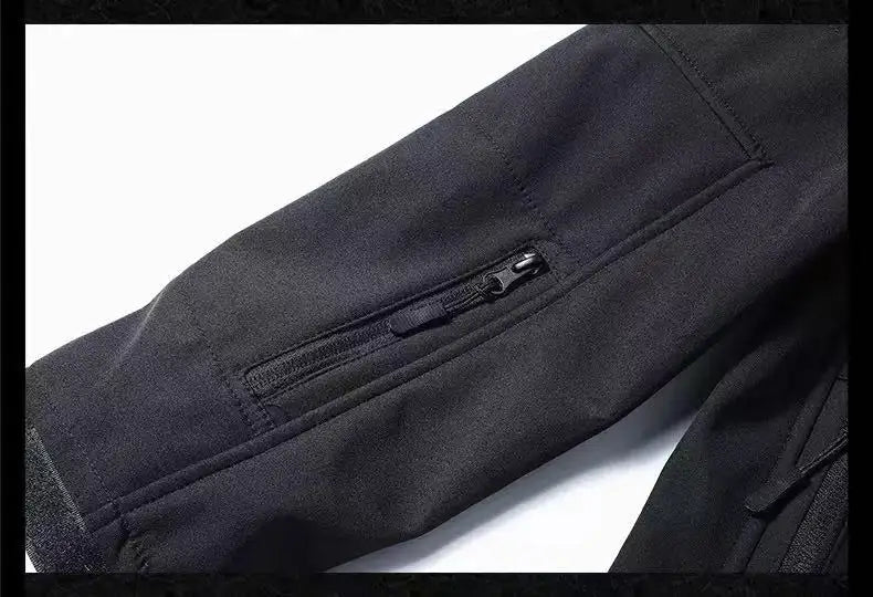 Men's Tactical Military Winter Autumn Fleece Waterproof Jackets Sports Hiking Camping Climbing Outdoor Hood Coat Hunting Combat
