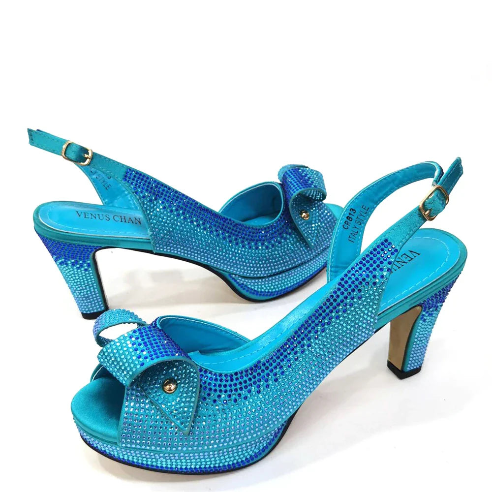 Evening High Heel Party Shoes And Bag Set Lucky Star Bag