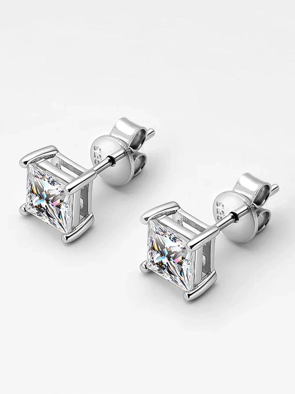 Real 1 Carat D Color Moissanite Stud Earrings For Women Top Quality 100% 925 Sterling Silver Sparkling Wedding Jewelry Hot