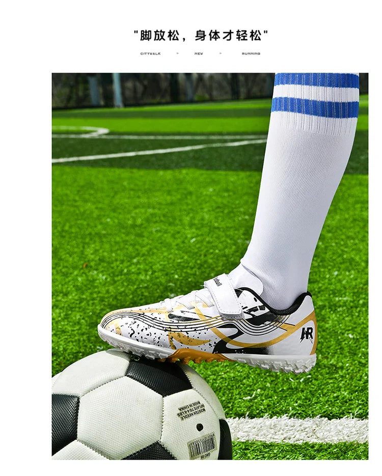 New Men Kids Professional Soccer Shoes Grass Boys Ultralight Football Boots Match Training Shoes Cleats Non-Slip Drop Shipping