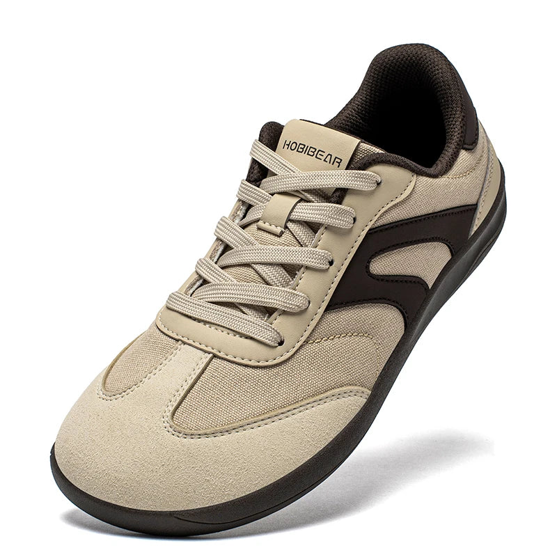 Barefoot Wide Toe Sneakers Unisex Zero Drop Minimalist Canvas Shoes Non Slip Lace Up Walking Sneaker