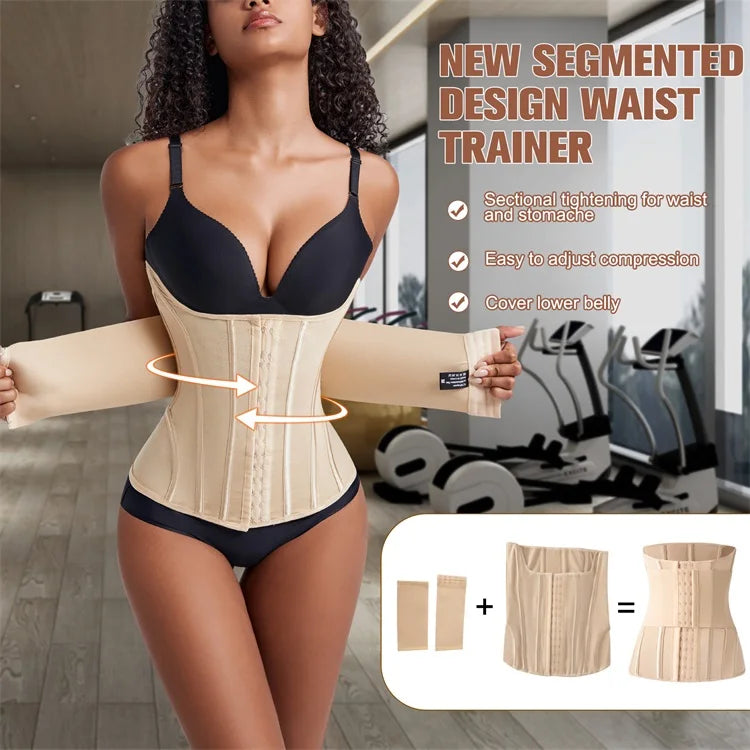 MiiOW Waist Trainer Corset Women Binders Shaper Tummy Wrap Body Shapewear Slimming Belt Flat Belly Workout Women Shaper Slimming