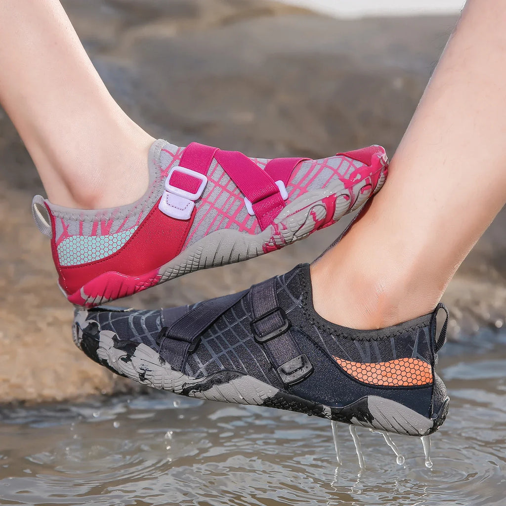 Men's Elastic Aqua Shoes Breathable Women Outdoor Wading Sneakers Quick Dry Water Shoes for Diving Swimming