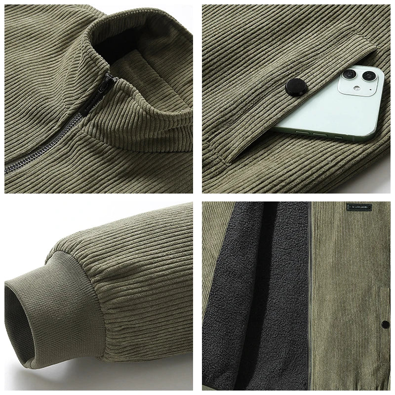 Men 2025 Winter Brand Thick Warm Fleece Jacket Men Fashion Windproof Outdoor Coat Men Autumn Outwear Classic Casual Jacket Men