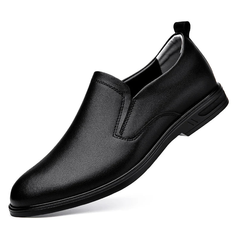 Italian Man Casual Leather Shoes Classic Summer Flat Designer Outdoor Walking Loafers Antiskid Driving Minimalist Shoes for Men
