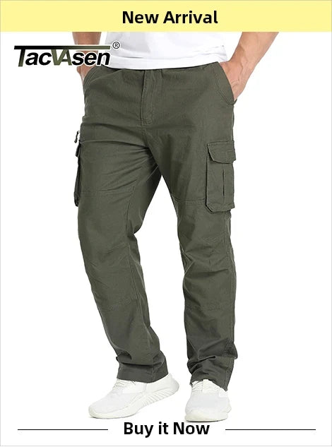 Below Knee Length 3/4 Long Shorts Men's Outdoor Capri Pants Multi Pocket Summer Twill Work Cargo Pants Man