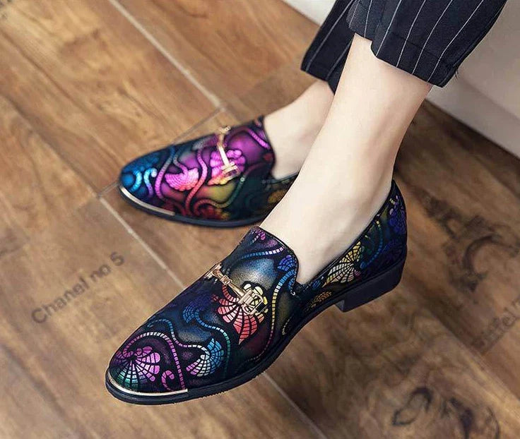 With Tassels Loafers Office Leather Shoes for Men Platform Thick Sole Pointed Toe Man Casual Shoe High Quality Fashion Elegant