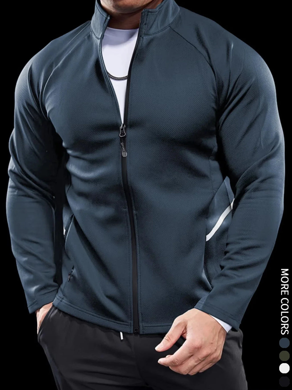 Men's Jackets, Training Wear Jackets, Muscle Curves, Fitness Casual, Lightweight, Slim, Quick Dry, Running, Boyfriend's Gift