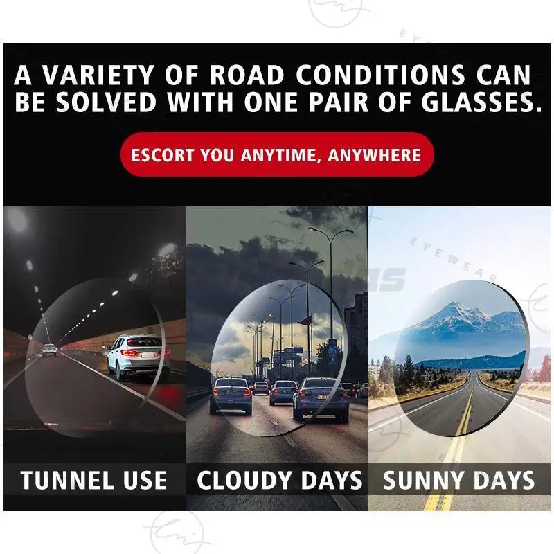 Classic Photochromic Sunglasses Polarized Man Day Night Vison Glasses Woman Chameleon Lens For Driving Goggles Male