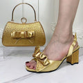 Italian Design Evening Shoes And Bags Pair