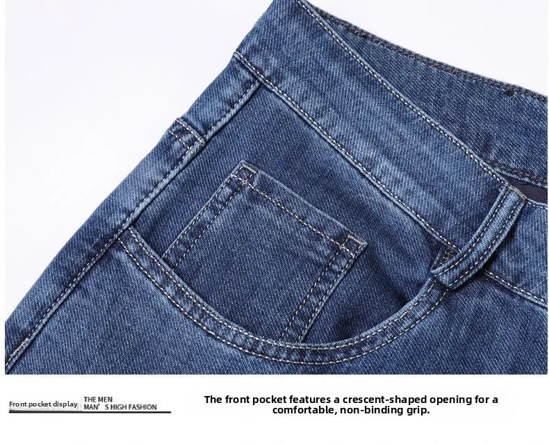 Men's New Fashion Business Jeans for Autumn and Winter  Classic Style Casual Stretch Slim Jeans  Men's Brand Jeans Jeans Pants