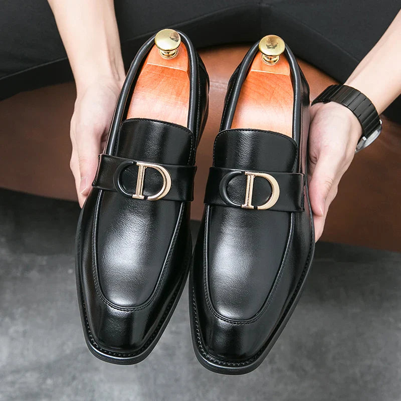 Men Loafers PU Low Heel Professional Classic Comfortable Business Men Shoes Size 38-46