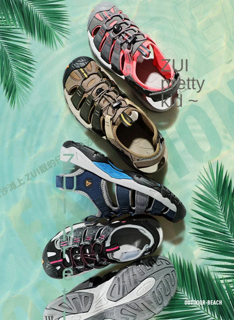 Summer Outdoor Sandals for Men Breathable Hiking Shoes Water Beach Mens Sandals Camping Climbing Aqua Sneaker