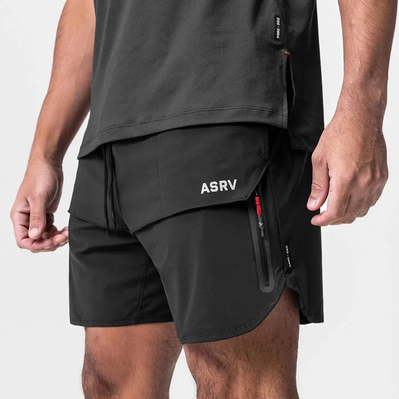 Men's Quick-Dry Gym Shorts Breathable Summer Training Running Basketball Fitness Jogging Loose Fit Streetwear Casual Sportswear