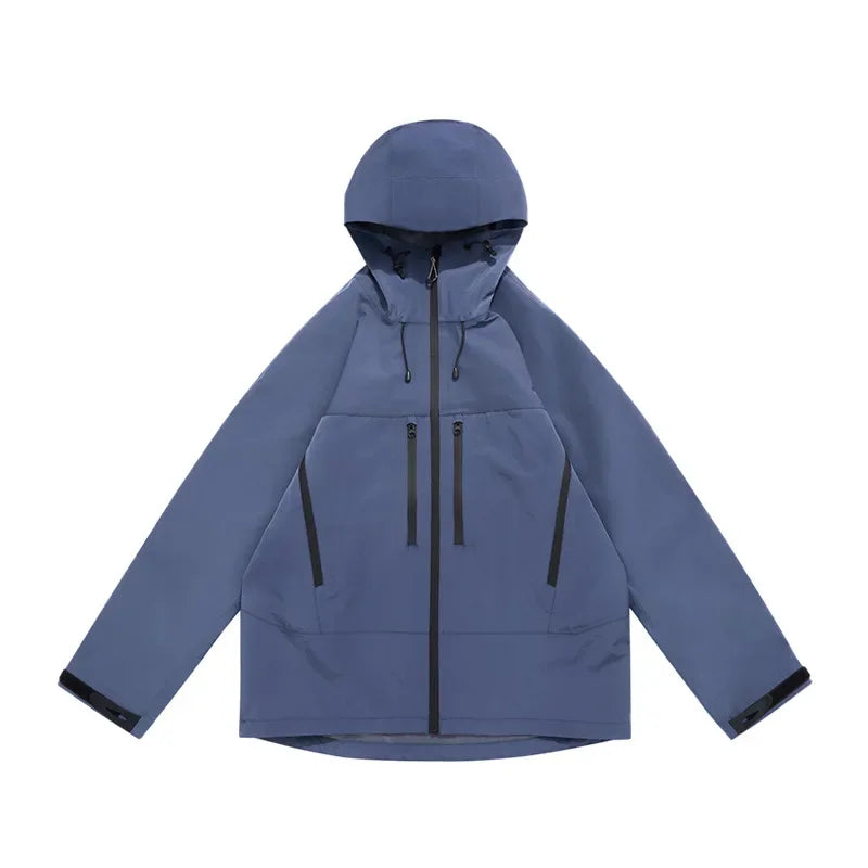 TripleGuard HardShell Sealed Outdoor Waterproof Jacket - Premium Multi-Pocket Heavy-Duty Mountain Utility Workwear Unisex