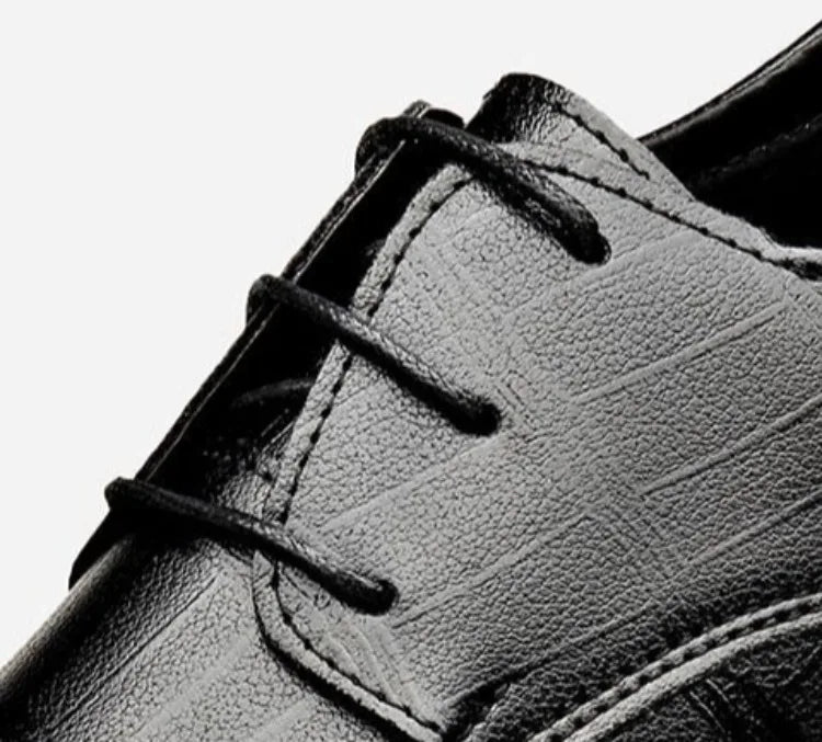 2024 New Men's Height Increasing Soft Leather Breathable Casual Business Elevator Shoes