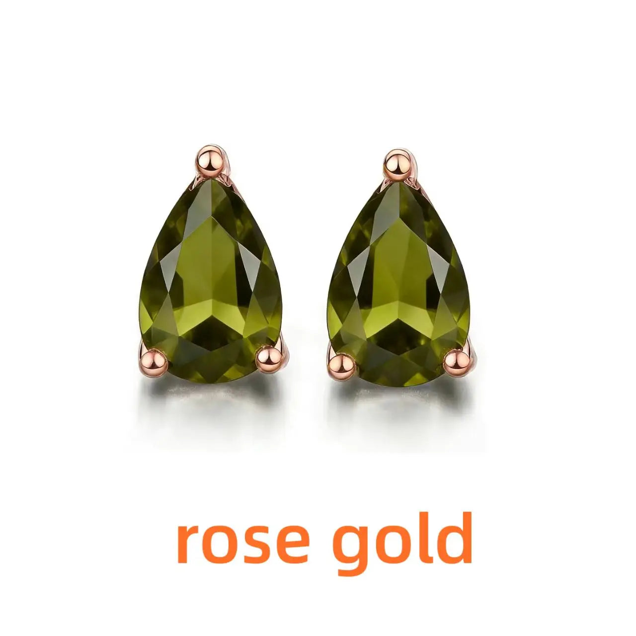 Rose Gold Yellow Gold Plated Oval Natural Amethyst Citrine Garnet Topaz Peridot 925 Sterling Silver Earrings for Women