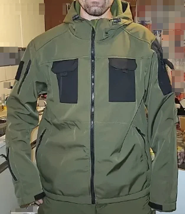 Autumn WinterTactical Jackets Men Cargo Military SoftShell Waterproof Windproof Hooded Jackets Outdoor Functional Multi-pockets