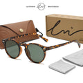 Retro Round Polarized Sunglasses Women Men Classic Leopard Frame Driving Shades Vintage Sun Glasses Unisex UV400 Gafas De Sol