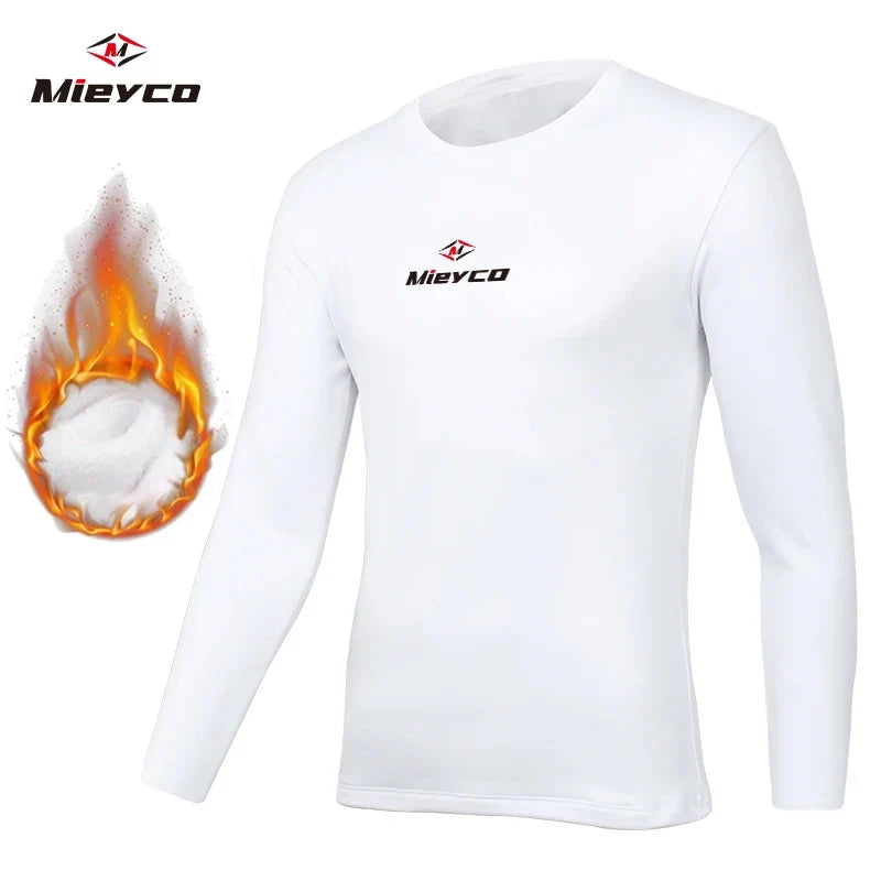 Winter Men Thermal Underwear Jersey Soft Cotton Fleece-lined Warm Panels Long Winter Fleece Thermo Clothing Jerseys Sport