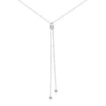 1-2CT Pear Cut Moissanite Long Necklace for Women Luxury Jewelry Female Neck Chain Solid Silver 925 Pendant Lab Diamond