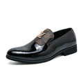 Men's Genuine Leather Tassel Loafers Black Formal Dress Shoes Slip-On Wedding Brogues 2025 Fashion Casual Loafers